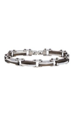 Wood Inlay Chain Bracelet
