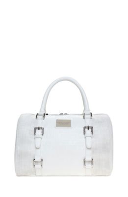 Perforated Signature Satchel