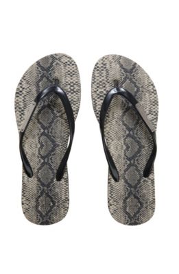 Reptile Print Flip Flop