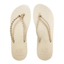 Metallic Braided Flip Flop