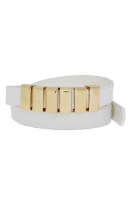 Hardware Faux Leather Wrap Bracelet