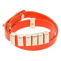 Hardware Faux Leather Wrap Bracelet