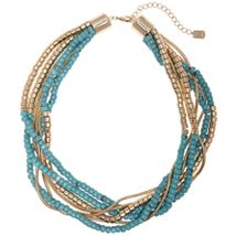 Layered Bead Necklace 
