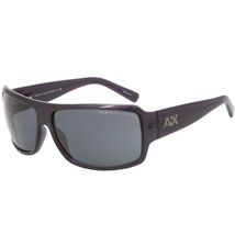Striped Logo Rectangular Sunglasses