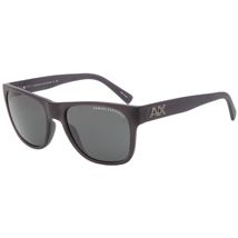 Striped Logo Square Sunglasses