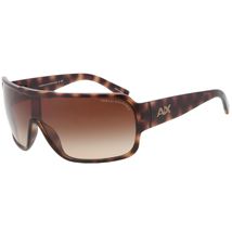 Striped Logo Shield Sunglasses