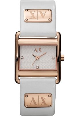 Gold White Plate Watch 