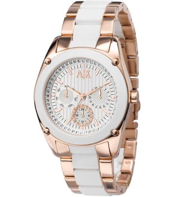Rose Gold Multifunction Boyfriend Watch