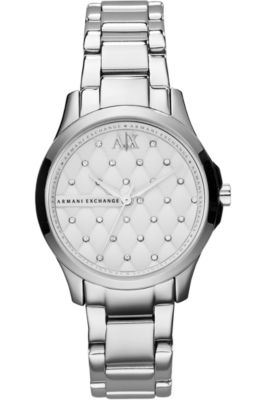 Embellished Quilted Bracelet Watch