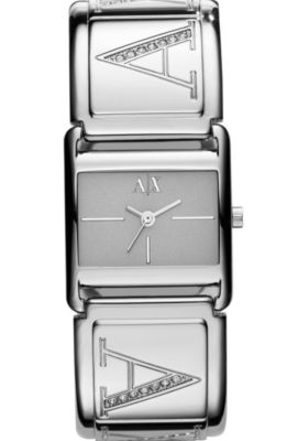 Silver Square Metal Watch