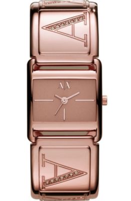 Rose Gold Metal Watch