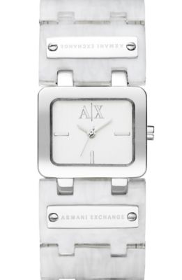 Silver Square Watch 