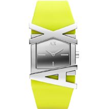 A|X Neon Yellow Rubber Strap Watch