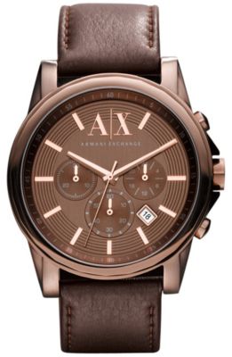 Brown Matte Leather Watch