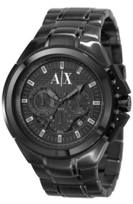 Black Chronograph Sport Watch