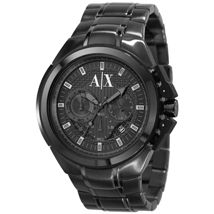 Black Chronograph Sport Watch