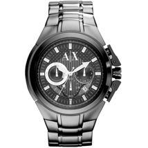 Silver Metal Chronograph Watch
