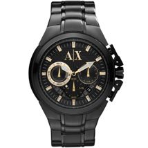 Black Chronograph Bracelet Watch