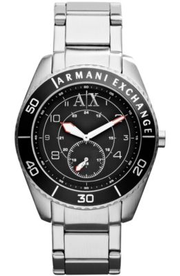 Sporty Stainless Steel Bracelet Watch