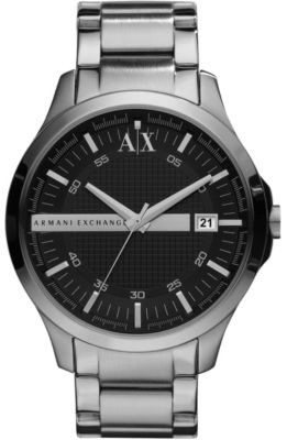 Black Face Metal Watch