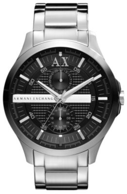 Silver A|X Banded Bracelet Watch