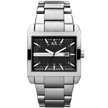 Stainless Steel Rectangular Watch