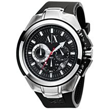 Rubber & Stainless Steel Watch