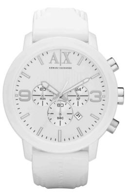 White Canvas Chrono Watch