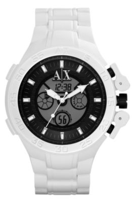 White Rubber Chronograph Watch