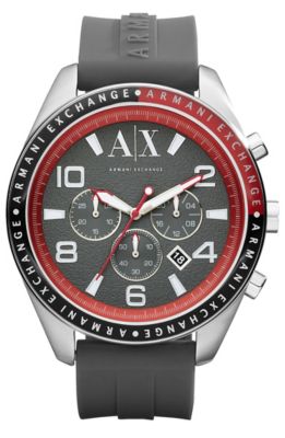 A|X Rubber Strap Chronograph Watch